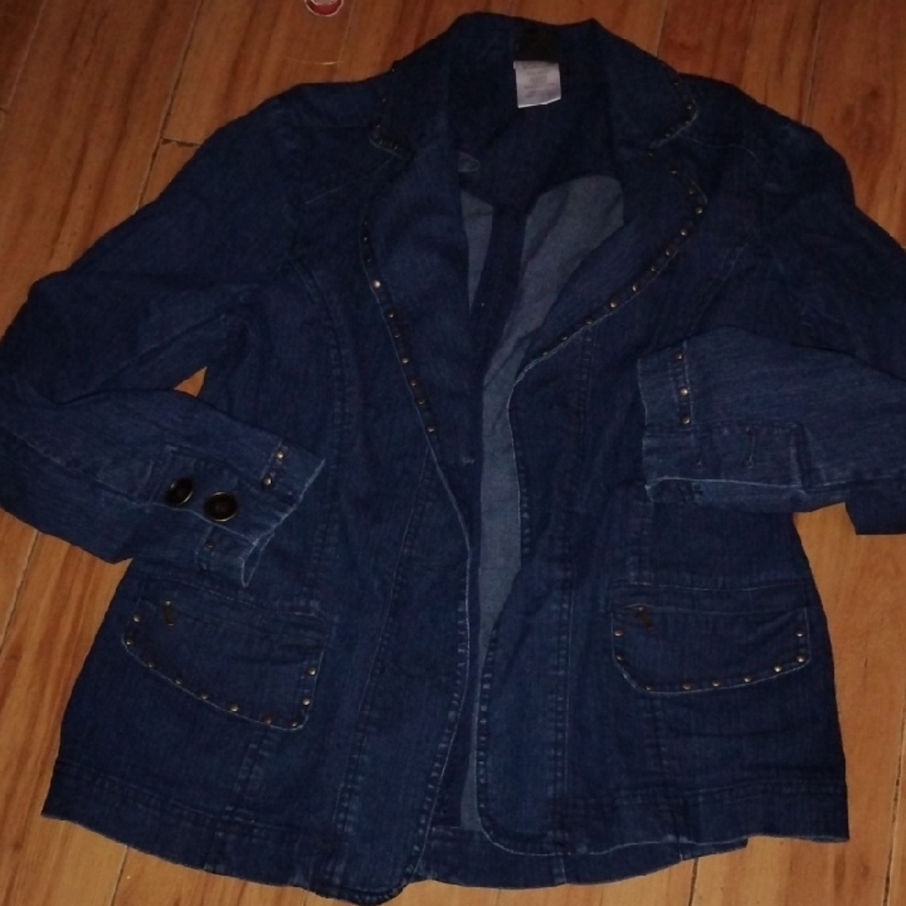 Sharon Young Dark Blue Jean Jacket